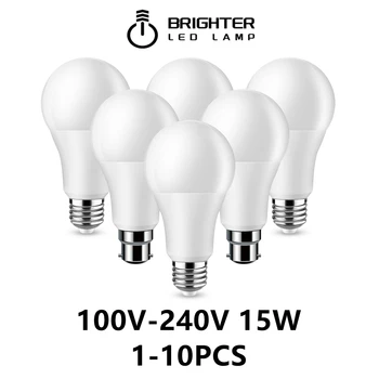 1-10TK Tehase otsene LED lamp pirn A60 AC120V 220V E27 B22 15W 100LM/W super ere soe valge valgus mall home valgustus