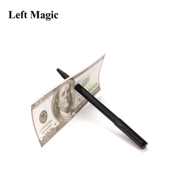 1tk ( Töötlemata Pen ) Thru Bill Levik Dollar Bill Pen Magic Trikk, Ball Pen Brändi Must Maag Mänguasi G8189