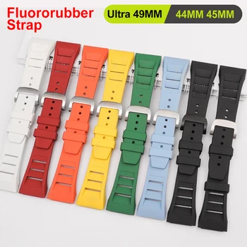 Ainult Rihma Meie Juhtudel Fluororubber Bänd iWatch Mod Kit Seeria Ultra 49mm 8 7 6 SE 5 4 44mm 45mm