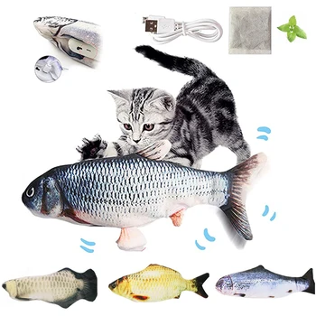 Elektroonilise Visklevad Kass Kicker Kala Mänguasi Realistlik Visklevad Kala Kõigutama Kala Catnip Mänguasjad, Plüüš-Interaktiivne Kass Mänguasjad kategooria