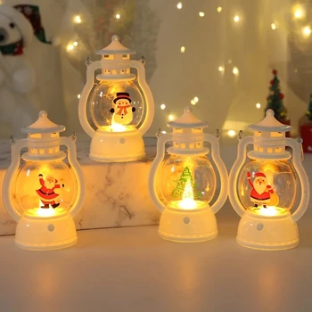 Jõulud Kaasaskantav Väike Õli Lamp Led Valgus Jõulud Kaunistused Home Christmas Ornament Xmas Navidad Natal Uus Aasta 2023