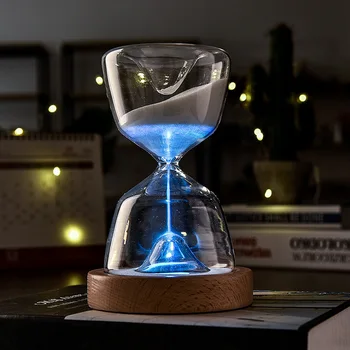 Klaasist liivakell taimer, helendav kaugjuhtimispult 15 minutit öö turul loominguline ekraan liivakell liivakell taimer liivakell