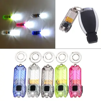 Mini LED Taskulamp Võtmehoidja Elektrilised Tõrvik Laadimine USB Laetav 45LM 2 Režiimid Toru Telkimine Öö Lugemine Jalgrattasõit Jalgsi