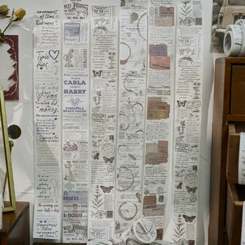 Retro Washi Lindi maalriteip Vintage Kirjandus Ja Kunst Decor Kleebis DIY Käsitöö Scrapbooking Teataja Planeerija Kingituste pakkimine