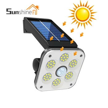 Solar LED Tuled Väljas Intelligentne tulede Nr Hirm iga Ilmaga 48 54: SMD LED 54 COB Seina Lampe Päikese Exterieur