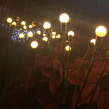 Solar Powered Firefly Kerge Väljas Aia Kaunistused Muru Maastik Lamp Solar Väljas Tuled Vanik Uus Aasta Jõulud Decor