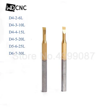 Väike auk igav cutter bar raske tina sulamist kattega käepide D4 2 mm 3 mm 4 mm kruvi väike-diameeter 2-4mm