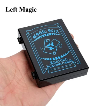 Üllatus Taasta Box Magic Trikke Must Plastikust Karp Purustatud Paber-Kaardi Puhul Close-Up Magic Trikke Rekvisiidid Mänguasjad Lastele Täiskasvanud